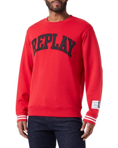 Replay Sweatshirt Oversized - Rot