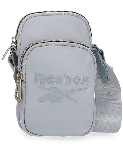 Reebok Annabel Shoulder Bag Small Blue 11x17.5x4cm Polyester And Pu By Joumma Bags By Joumma Bags - Grey
