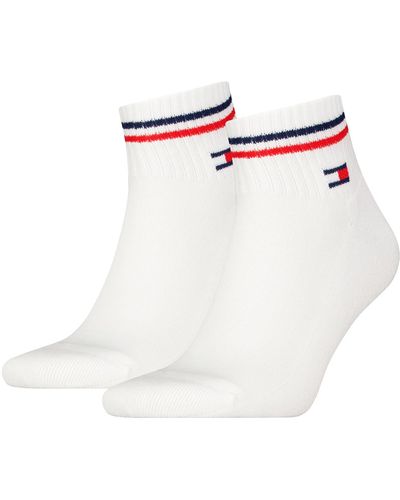 Tommy Hilfiger Iconic Quarter Socks - White