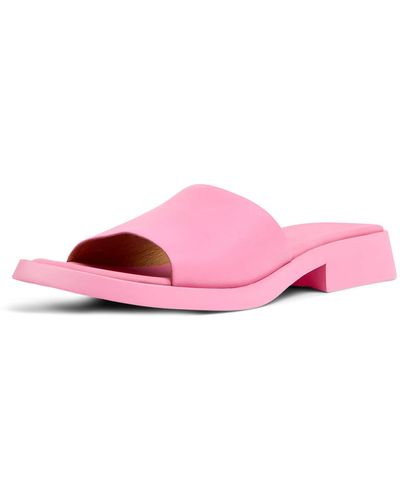 Camper Slide Flat Sandal - Pink
