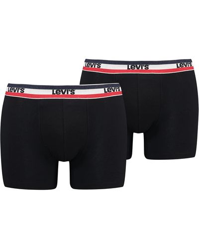 Levi's Sportswear Logo Boxer Briefs Pack Of 2 - Black