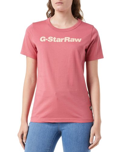 G-Star RAW Gs Graphic Slim Top - Red