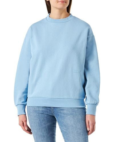 Replay Sweatshirt Second Life aus 100% Baumwolle - Blau