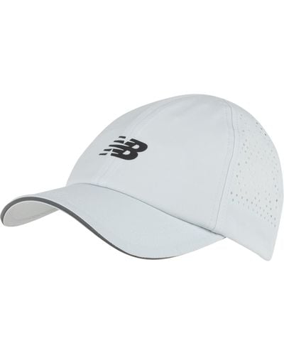New Balance , , Laser Performance Running Hat, Sports And Casual Wear, One Size Fits Most, Ice Blue - White
