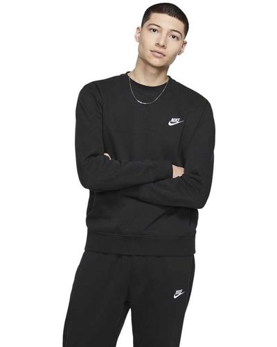 Nike Sportswear Club Fleece Top Met Ronde Hals - Zwart