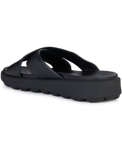 Geox U Spherica Ec6 B Slide Sandal - Black