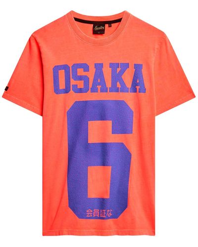 Superdry Bedrucktes T-Shirt - Orange