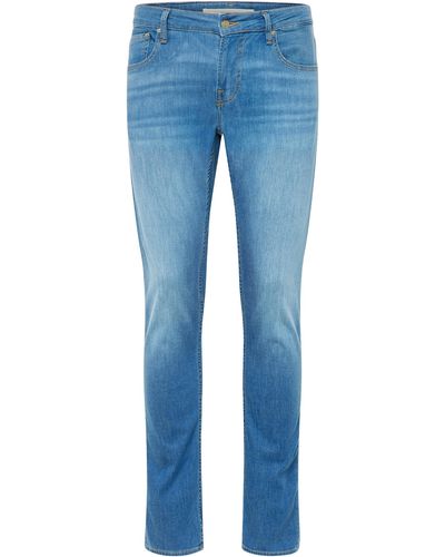 Guess Jeans vestibilità Skinny Vita Bassa Bottone Frontale e Cerniera Lampo Uomo Blu M3GAN1D4Z22-MED3-33