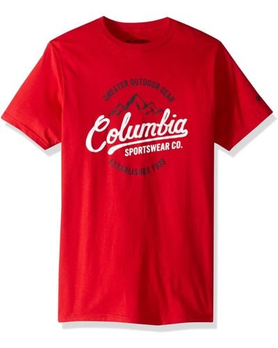 Columbia Graphic T-Shirt Hemd - Rot