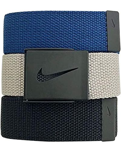 Nike 3 Pack Web Riem Riem - Blauw