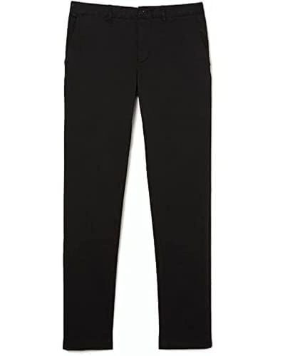 Lacoste Hh2661 Slim Fit Chino Trousers - Black