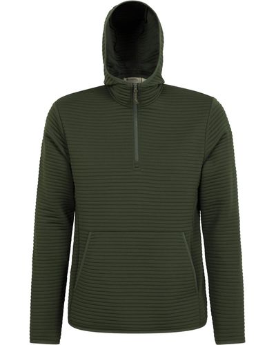 Mountain Warehouse Half Zip Sweatshirt With Kangaroo - Green