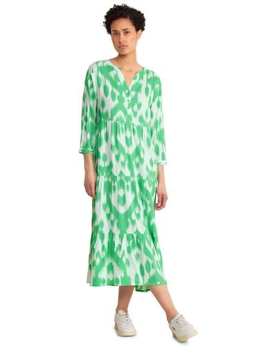 Street One Tunika Kleid mit Print - Grün