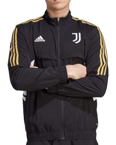 adidas Juventus Veste de survêtement Noir 2022/2023 Jaune S