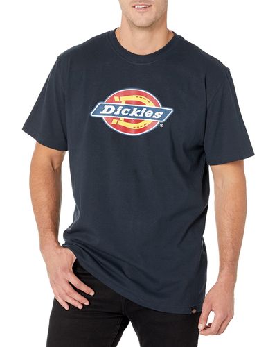 Dickies Kurzarm Tri-Color Logo Graphic T-Shirt - Blau