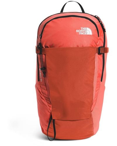 The North Face Basin 24 Liter Daypack With Rain Cover - Red