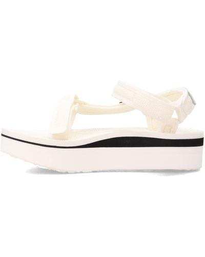 Teva Flatform Universal Mesh Print - White