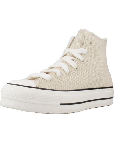 Converse Chuck Taylor all Lift Canvas & Leather Beis 36 - Bianco