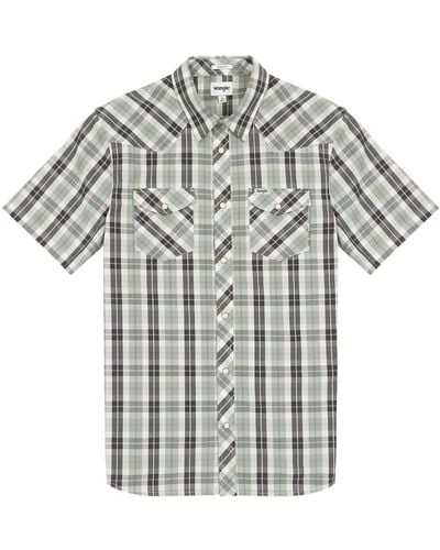 Wrangler SS_Western Shirt Camicia - Grigio