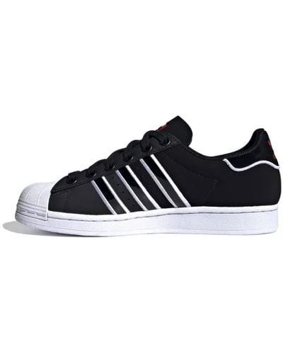 adidas Superstar Lace-up Black Synthetic S Trainers Fy4505 - Blue
