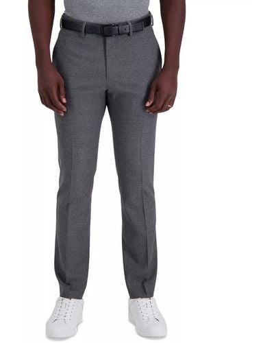 Kenneth Cole Reaction Mens Techni-cole Performance Tech Pocket Slim Fit Dress Pants - Gray
