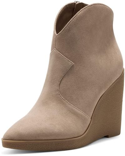 Jessica Simpson S Crais Suede Pointed Toe Ankle Boots Tan 10 Medium - Brown