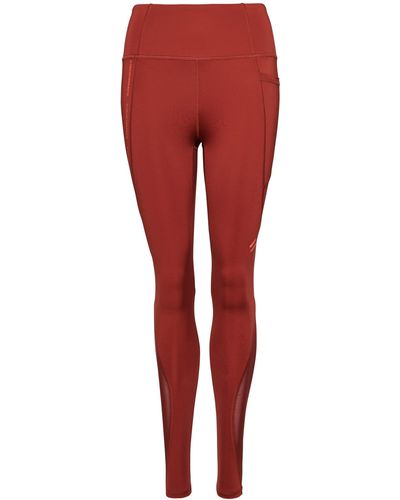 Superdry ACTIVE MESH FULL LENGTH TIGHT WS311639A Fired Brick Brown 6 MUJER - Rojo