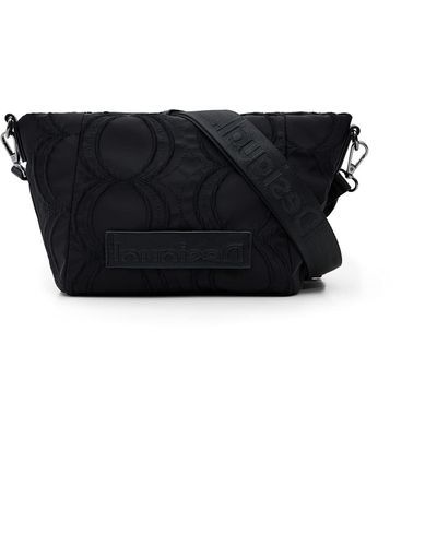Desigual Women's Alpha Detroit 2000 Crossbody Bag - Black PU Across Body Bag - View #2