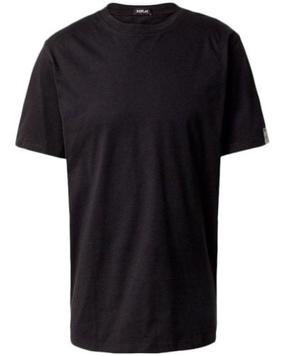 Replay T-Shirt en Coton à ches Courtes pour s - Noir