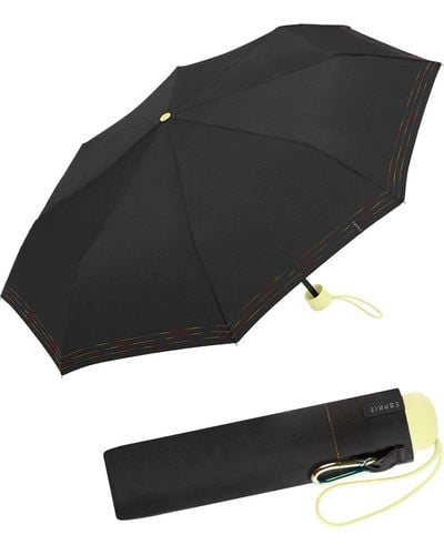 Esprit Parapluie de poche avec étoiles scintillantes - Noir