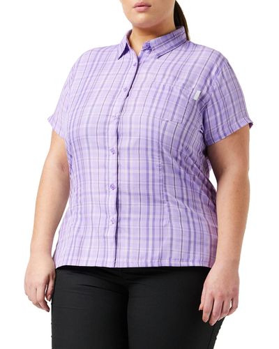 Regatta Mindano VI T-Shirt à Carreaux pour Lilas Pastel Taille 44 - Violet