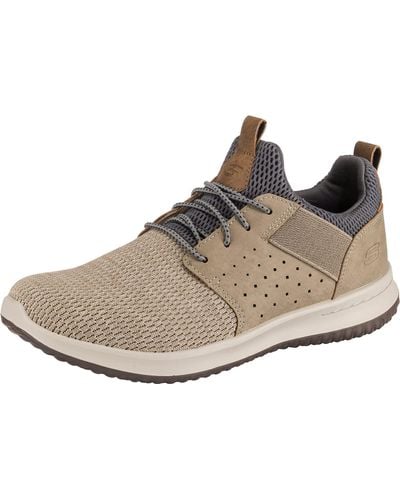Skechers Classic Fit-delson-camden Sneaker,taupe,8.5 Wide Us - Metallic