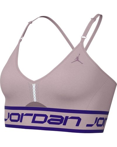 Nike Damen J SPT Logo Bra Soutien-Gorge de Sport - Violet