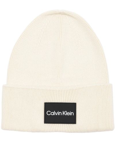 Calvin Klein Bonnet Patch Logo - Neutre
