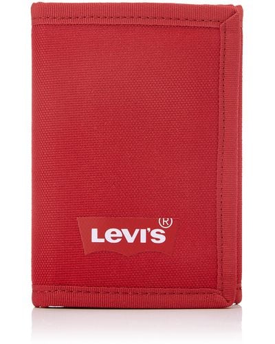 Levi's Batwing Trifold Wallet - Rood