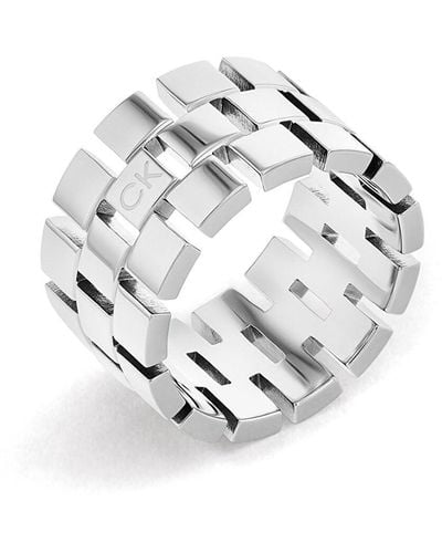 Calvin Klein Ring für Kollektion GEOMETRIC - 35000324B - Mettallic