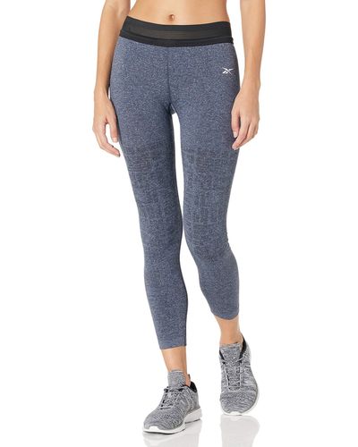 Reebok United By Fitness My Knit 7/8 Tight - Blue