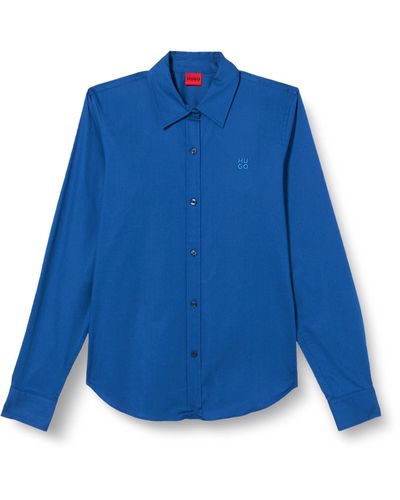 HUGO The Essential Shirt Blouse - Blau