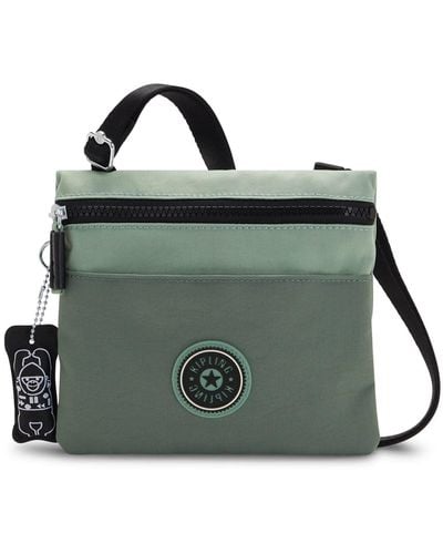 Kipling Small Crossbody Bag With Front Pocket - Green