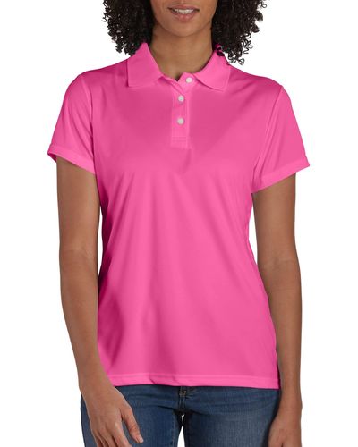 hanes womens cool dri short sleeve performance polo shirt