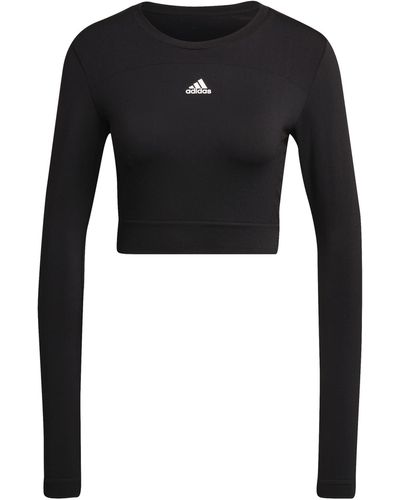 adidas W Sml Fit Ls Long Sleeve T-shirt - Black