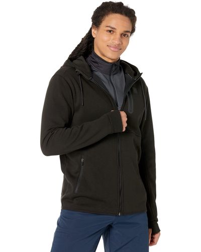Rip Curl Departed Anti Series Technical Zip Up Hooded Sweatshirt - Black