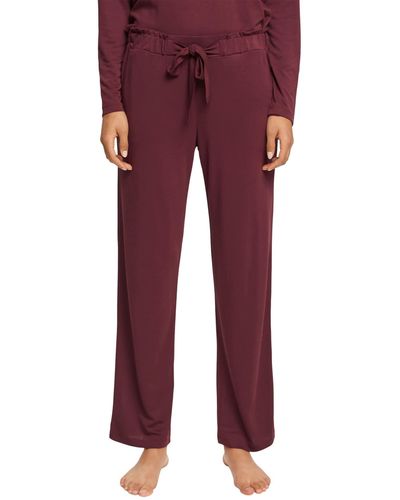 Esprit Everyday Modal Cmt Single Pant Pyjama Bottom - Red