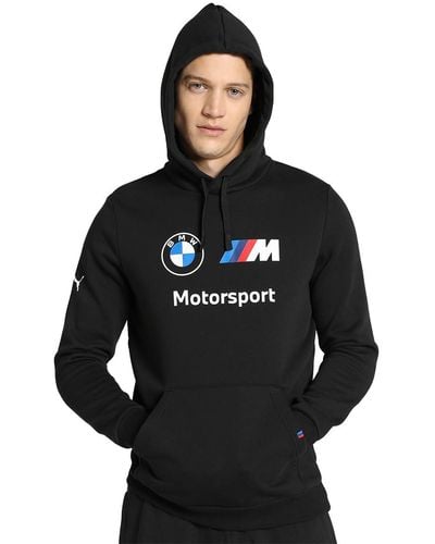 PUMA Felpa con Cappuccio in Pile BMW M Motorsport da Uomo S Black - Nero