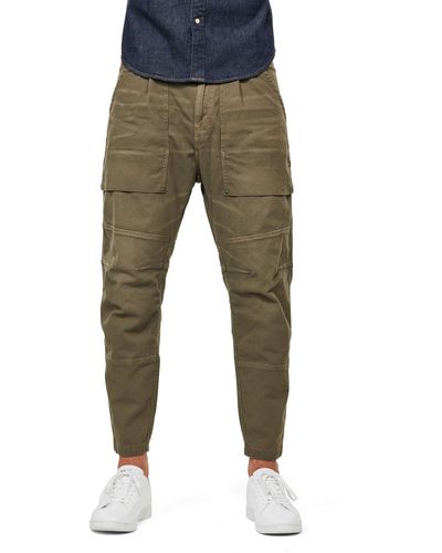 G-Star RAW Fatigue Relaxed Tapered Casual Pants Voor - Bruin