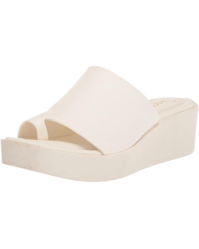 Franco Sarto S Cessa Wedge Sandal White 8.5 M