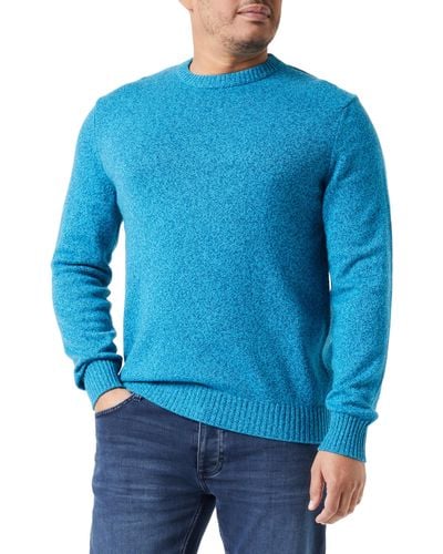 Benetton Masche G/C M/L 1235u1n67 Pullover - Blau