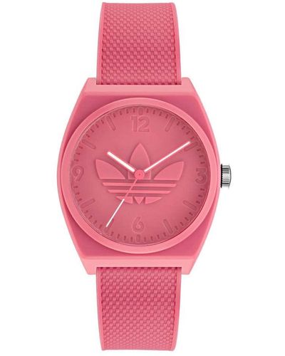 adidas Three Hand Project Two Resin Strap Watch 38mm - Pink