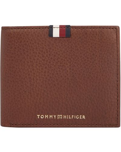 Tommy Hilfiger Portemonnaie Cc Flap mit Münzfach - Braun