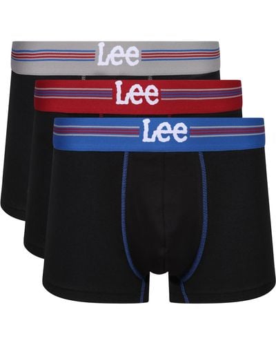 Lee Jeans Boxer Shorts in Black | Cotton Trunks - Nero